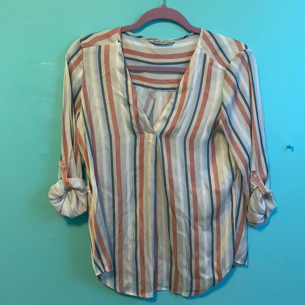 Multicolored Striped Blouse